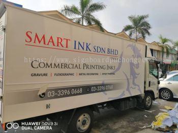 smart ink lorry truck sticker