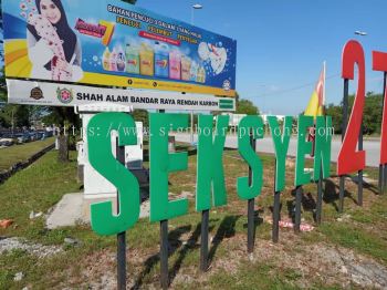 seksyen 27 3d pvc cut out lettering signage signboard at kuala lumpur klang puchong