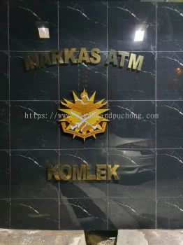 3d stainless steel gold mirror box up logo signage signboard at klang kuala lumpur puchong shah alam