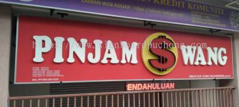 pinjam wang 3d pvc cut out lettering signage signboard at klang kuala lumpur puchong shah alam