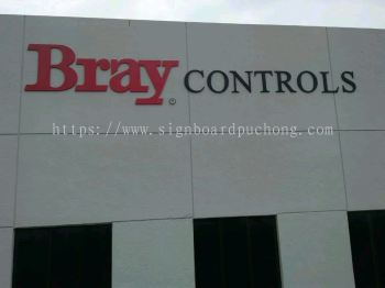 bray controls factory pvc cut out lettering signage signboard at klang kuala lumpur shah alam puchong