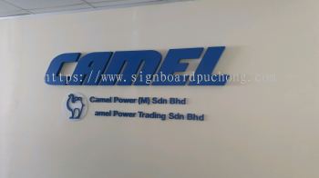 camel power company pvc 3d cut out lettering indoor signage signboard at klang kuala lumpur shah alam puchong