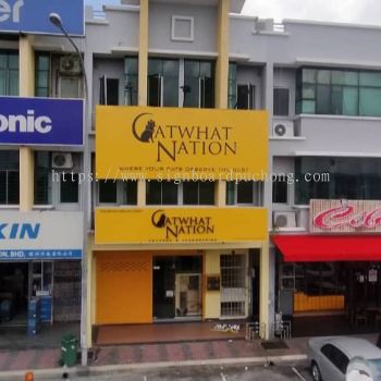 Catwhat Nation Pet Shop 3D Led Backlit Lettering Signage Signboard At Klang Kuala Lumpur Puchong Shah Alam Kepong 