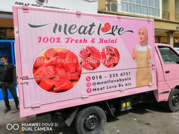 Meat Lover Truck Lorry Sticker Signage Signboard At Klang Kuala Lumpur Puchong Shah Alam Kepong 