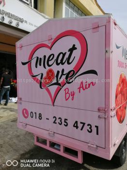 Meat Lover Truck Lorry Sticker Signage Signboard At Klang Kuala Lumpur Puchong Shah Alam Kepong 