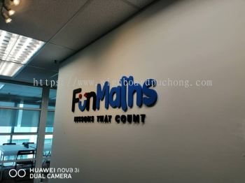 fun maths pvc cut out 3d lettering indoor signage signboard at klang kuala lumpur shah alam puchong kepong