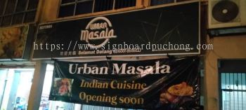 urban masala restaurant cafe 3d led frontlit lettering signage signboard at klang kuala lumpur shah alam puchong kepong 