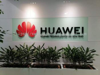 huawei pvc cut out 3d lettering logo indoor signage signboard at klang kuala lumpur shah alam puchong kepong subang