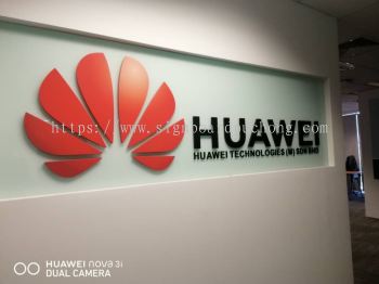 huawei pvc cut out 3d lettering logo indoor signage signboard at klang kuala lumpur shah alam puchong kepong subang