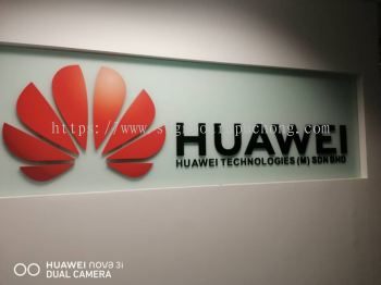 huawei pvc cut out 3d lettering logo indoor signage signboard at klang kuala lumpur shah alam puchong kepong subang