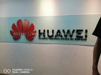 huawei pvc cut out 3d lettering logo indoor signage signboard at klang kuala lumpur shah alam puchong kepong subang