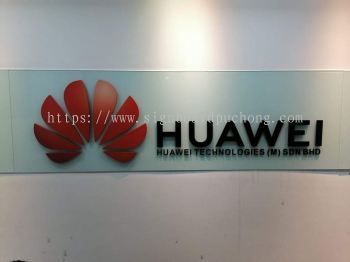 huawei pvc cut out 3d lettering logo indoor signage signboard at klang kuala lumpur shah alam puchong kepong subang