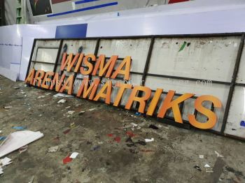 wisma arena matriks tuition centre 3d led frontlit lettering logo signage signboard at klang kuala lumpur shah alam puchong kepong damansara subang jaya kota kemuning