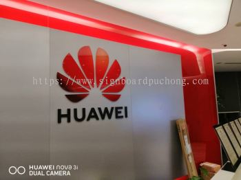 huawei pvc cut out 3d lettering logo indoor signage sigboard at klang kuala lumpur shah alam puchong kepong damansara  subang jaya kota damansara