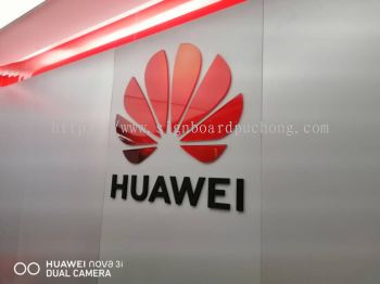 huawei pvc cut out 3d lettering logo indoor signage sigboard at klang kuala lumpur shah alam puchong kepong damansara  subang jaya kota damansara