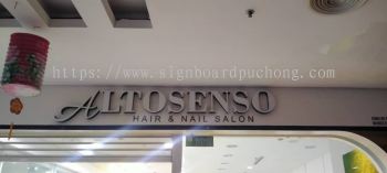 altosenso hair nail salon shop 3d led frontlit lettering signage signboard at klang kuala lumpur shah alam puchong kepong subang jaya kota kemuning damansara 