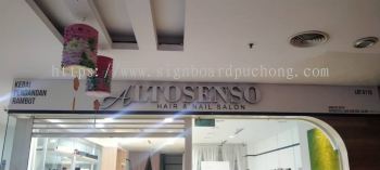 altosenso hair nail salon shop 3d led frontlit lettering signage signboard at klang kuala lumpur shah alam puchong kepong subang jaya kota kemuning damansara 