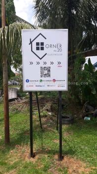 corner guest house road side metal gi signage signboard at klang kuala lumpur shah alam puchong kepong subang 