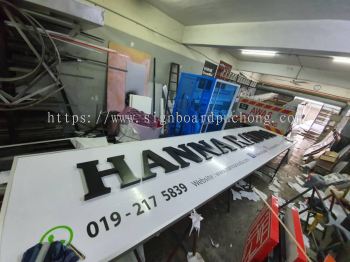 hanna rauda 3d pvc cut out lettering signage signboard at kepong damansara subang jaya kuala lumpur 