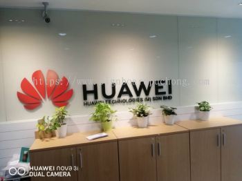 huawei 3d pvc cut out lettering logo indoor signage signboard at shah alam kuala lumpur puchong kepong damansara subang jaya 