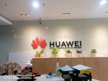 huawei 3d pvc cut out lettering logo indoor signage signboard at shah alam kuala lumpur puchong kepong damansara subang jaya 