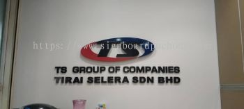 ts group 3d pvc cut out lettering indoor signage signboard at klang kuala lumpur shah alam puchong kepong damansara cheras 