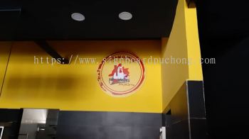 ayam gepuk pvc cut out 3d logo indoor signboard signage at klang kuala lumpur shah alam puchong 