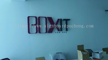 pvc cut out 3d lettering indoor signsge signboard at klang kuala lumpur shah alam puchong damansara subang jaya