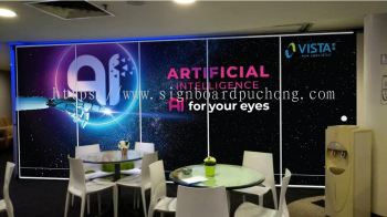 vista eye wallpaper sticker printing indoor signage signboard at kuala lumpur shah alam puchong kepong damansara