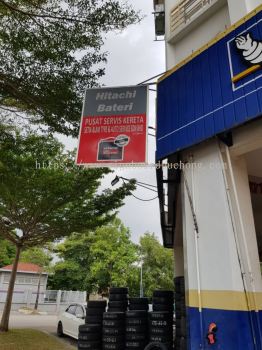 double side gi metal signage signboard at kepong damansara sungai buloh cheras kuala lumpur