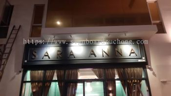 3d stainless steel box up lettering without light signage signboard at kepong damansara subang jaya kuala lumpur