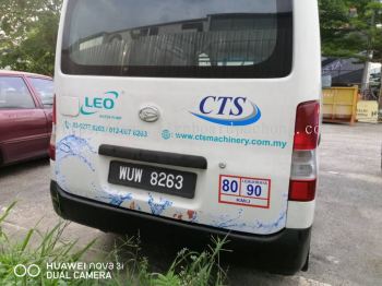 Cts vehicle van sticker signage signboard