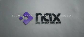 nax pvc cut out 3d lettering indoor signage signboard at klang kuala lumpur shah alam puchong damansara kepong