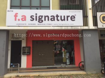 fa signature pvc cut out 3d lettering signage signboard at klang kuala lumpur shah alam puchong damansara cheras 