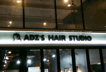 adz hair studio pvc cut out 3d lettering signage signboard at klang damansara kuala lumpur setia jaya putrajaya 