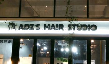 adz hair studio pvc cut out 3d lettering signage signboard at klang damansara kuala lumpur setia jaya putrajaya 