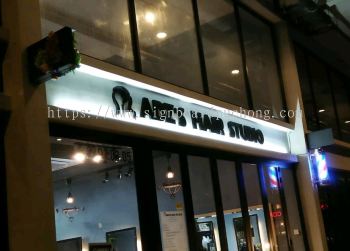 adz hair studio pvc cut out 3d lettering signage signboard at klang damansara kuala lumpur setia jaya putrajaya 