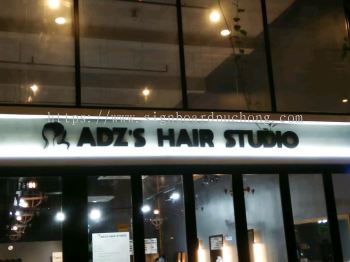 adz hair studio pvc cut out 3d lettering signage signboard at klang damansara kuala lumpur setia jaya putrajaya 