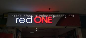 red one 3d led frontlit lettering logo signage signboard at damansara shah alam puchong kuala lumpur puchong telok pulai sungai buloh