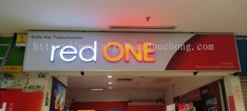 red one 3d led frontlit lettering logo signage signboard at damansara shah alam puchong kuala lumpur puchong telok pulai sungai buloh