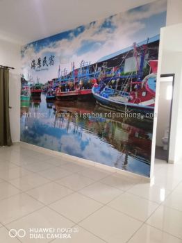 villa chee indoor wallpaper sticker printing at sekinchan