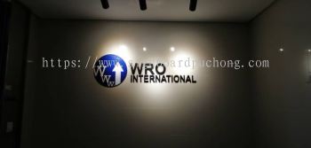 wro international pvc cut out 3d lettering indoor signage signboard at kepong cheras shah alam kuchai lama damansara