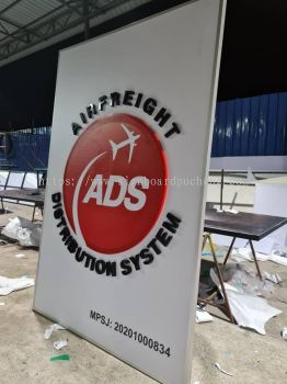 ads international express 3d pvc cut out lettering logo signage signboard at subang jaya