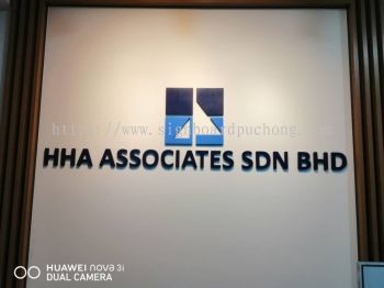 hha associates pvc cut out lettering logo indoor signage signboard at jalan wangsa kuala lumpur