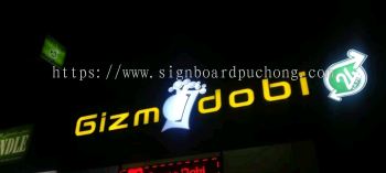 gizm dobi 3d led frontlit signage signboard at selangor puchong damansara kepong shah alam