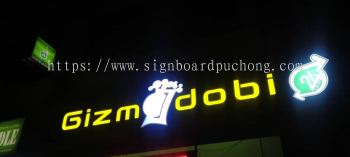 gizm dobi 3d led frontlit signage signboard at selangor puchong damansara kepong shah alam