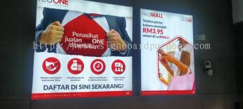 red one fabric lightbox indoor signage signboard at klang shah alam batu caves subang jaya kepong damansara