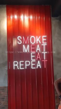 meat cartel led neon bar indoor signage signboard at kepong damansara subang jaya batu caves klang 