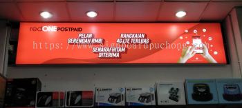 red one fabric lightbox indoor signage signboard at kepong damansara subang usj klang batu caves 