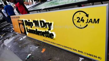 drip n dry 3d eg box up led backlit lettering logo signage signboard at subang jaya selangor